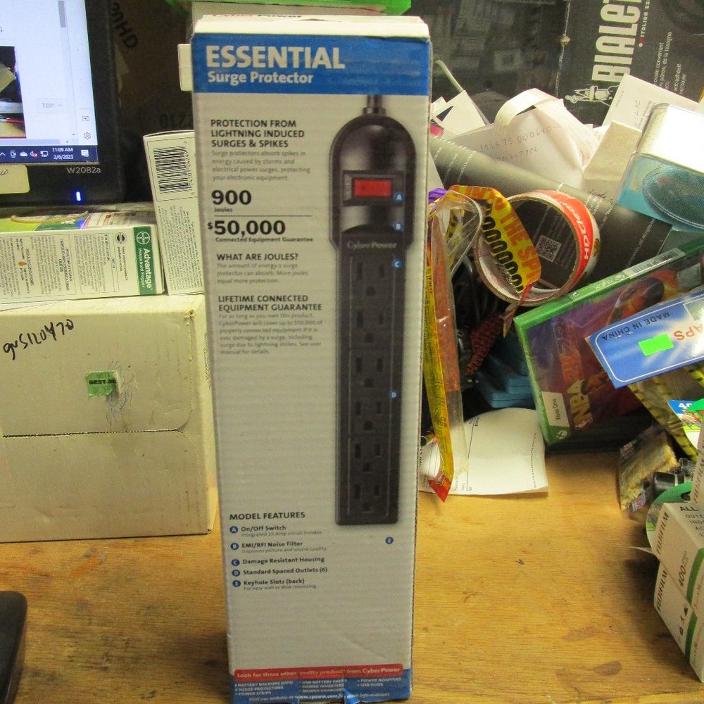 CyberPower 6 Outlets Strip Surge Protector